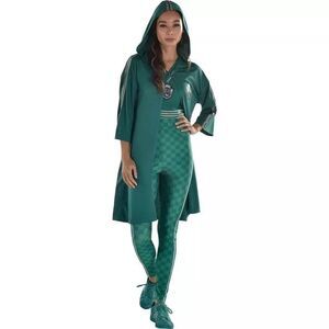 Harry Potter Slytherin Quidditch Costume Adult Womens size Medium NEW green